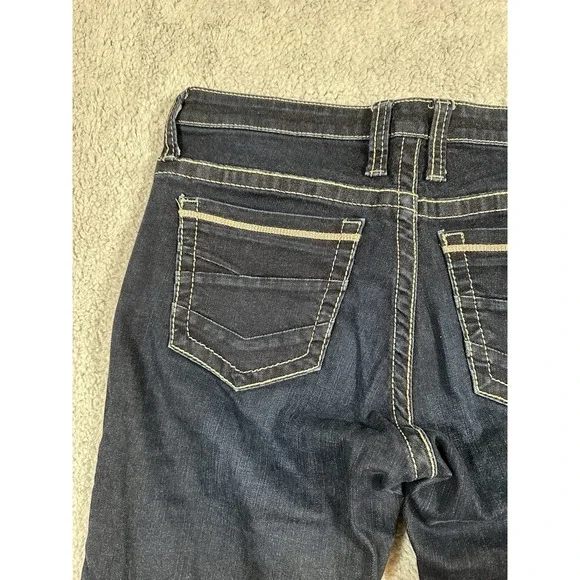 BKE Payton Jean Womens 29L (29x33.5) Boot Stretch Jeans Dark Wash Denim Stitch - Picture 11 of 14